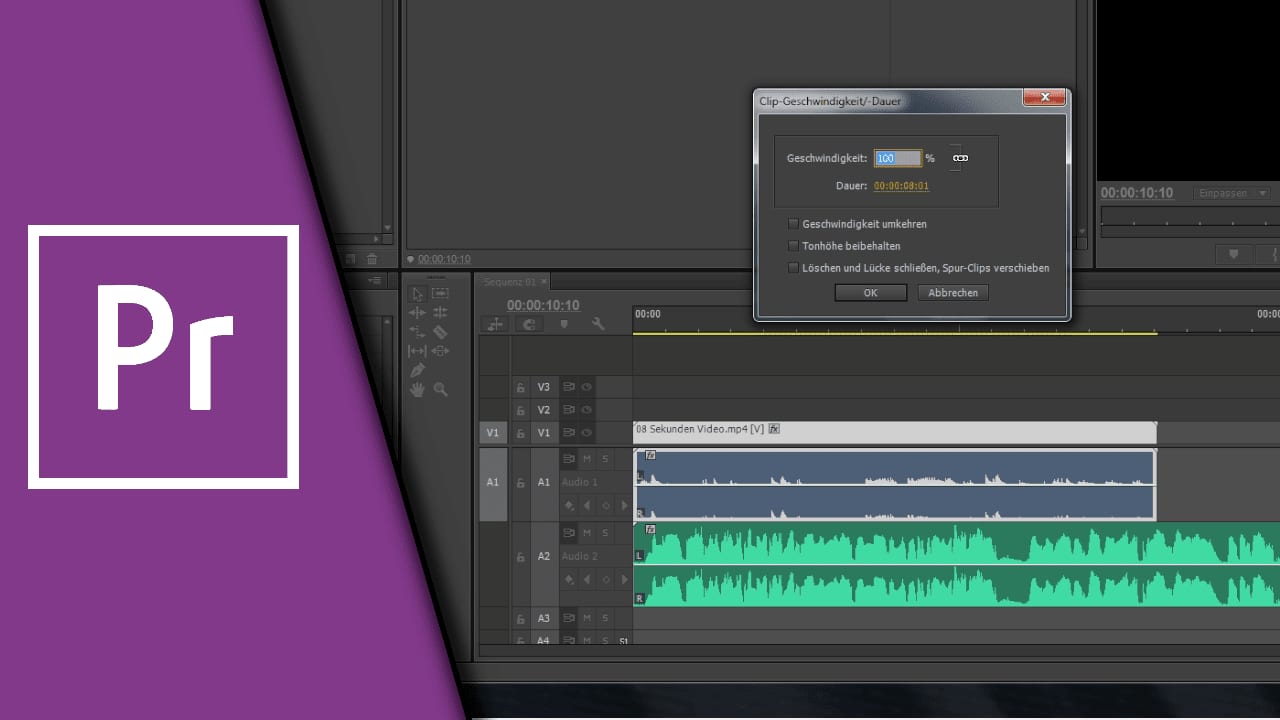 Adobe Premiere Zeitlupe Adobe Premiere Zeitlupe