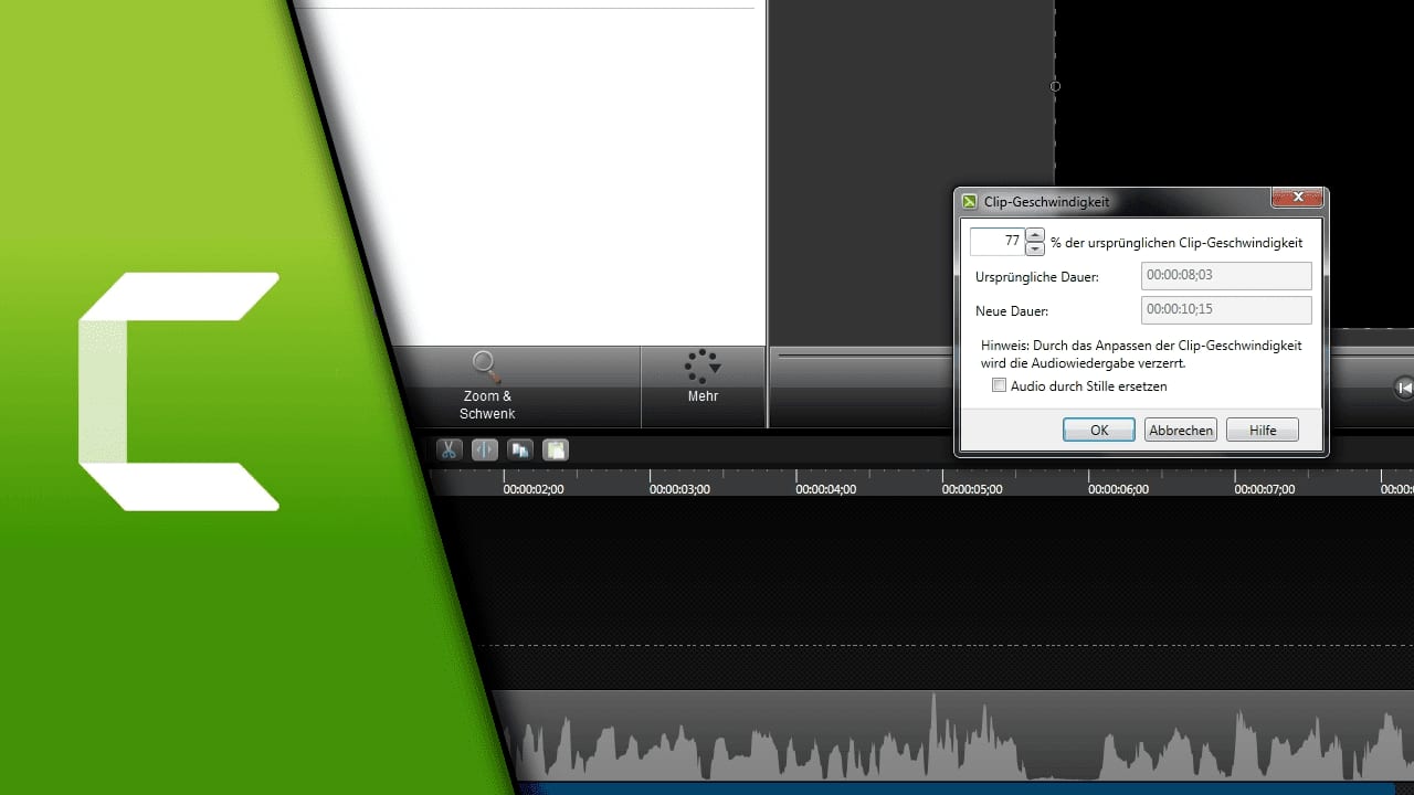 Camtasia Geschwindigkeit ändern Camtasia Geschwindigkeit ändern