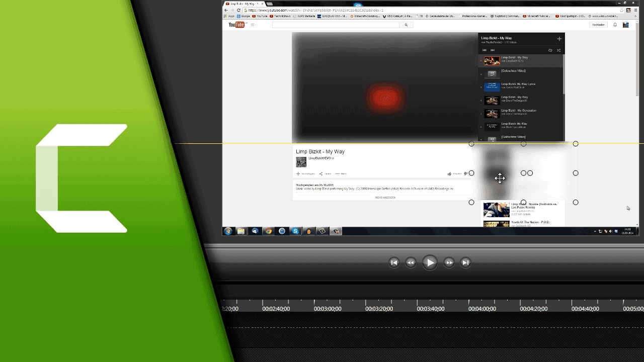 Camtasia Unschärfe