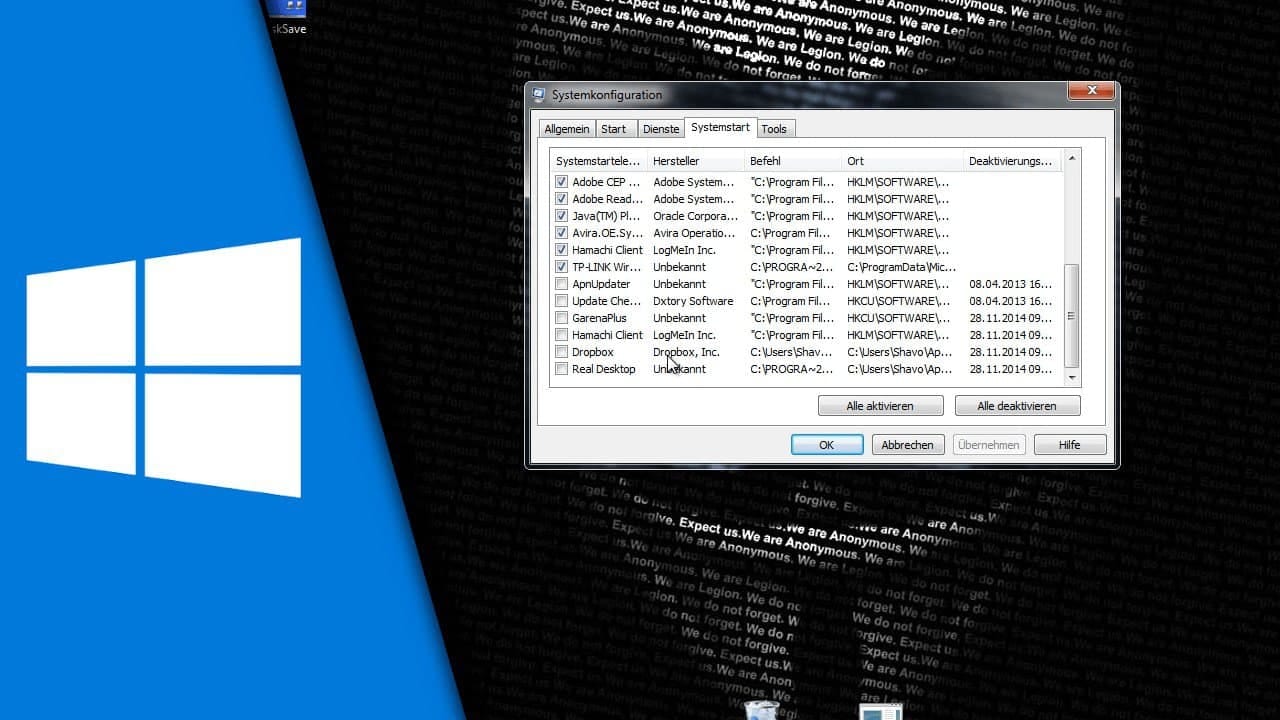 Autostart Windows 7 Autostart Windows 7