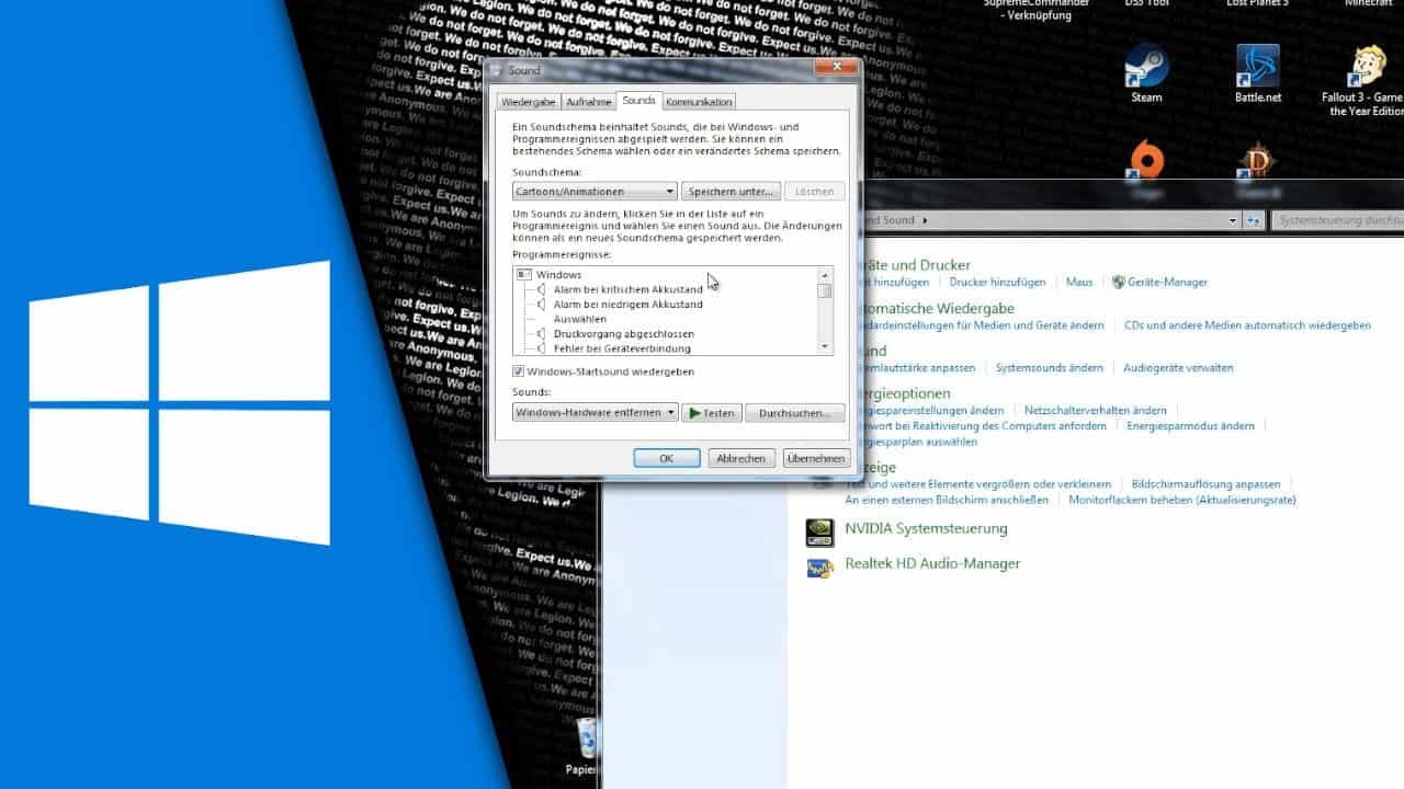 Windows Start Sound ändern