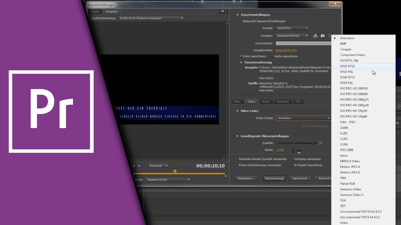 Premiere Pro transparentes Video