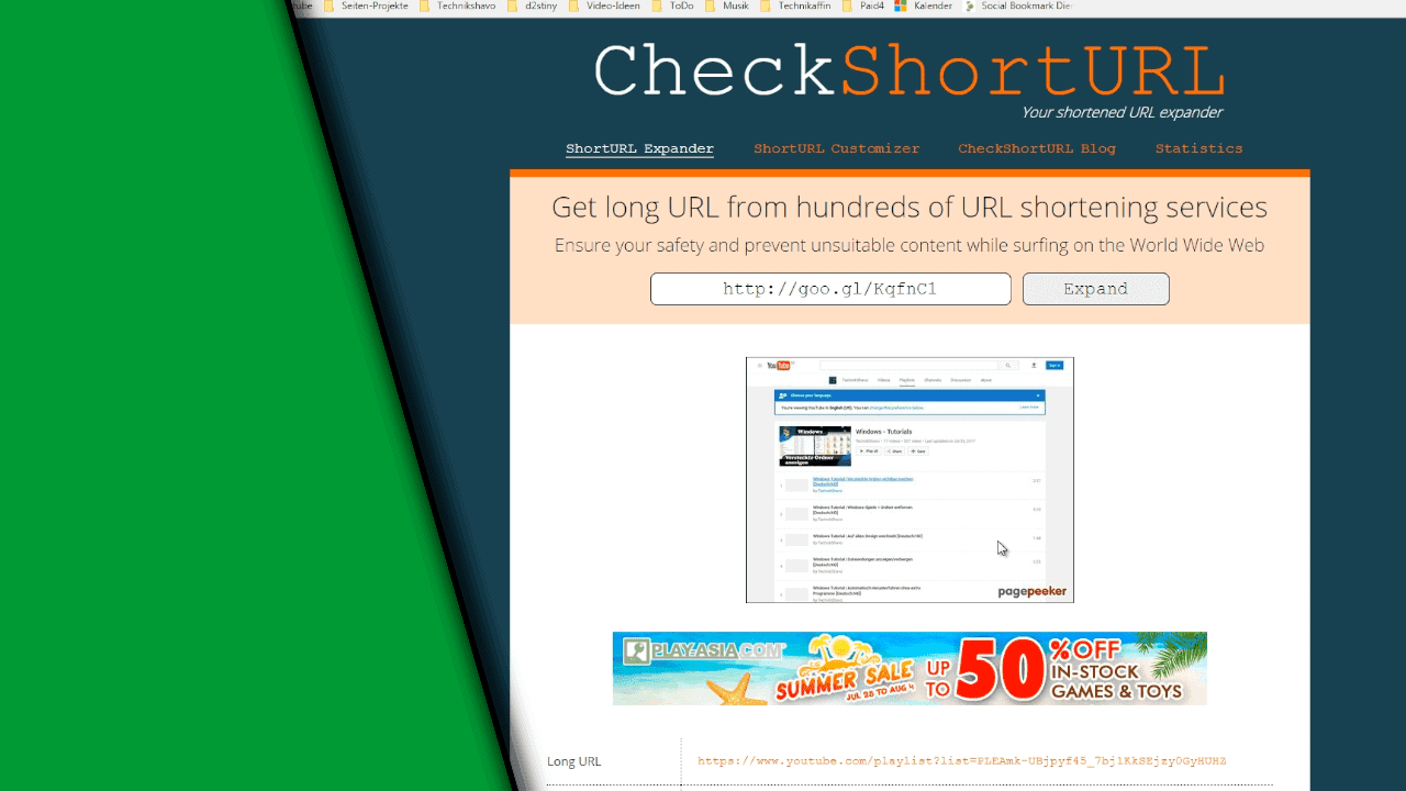 Shortlink Checker Shortlink Checker