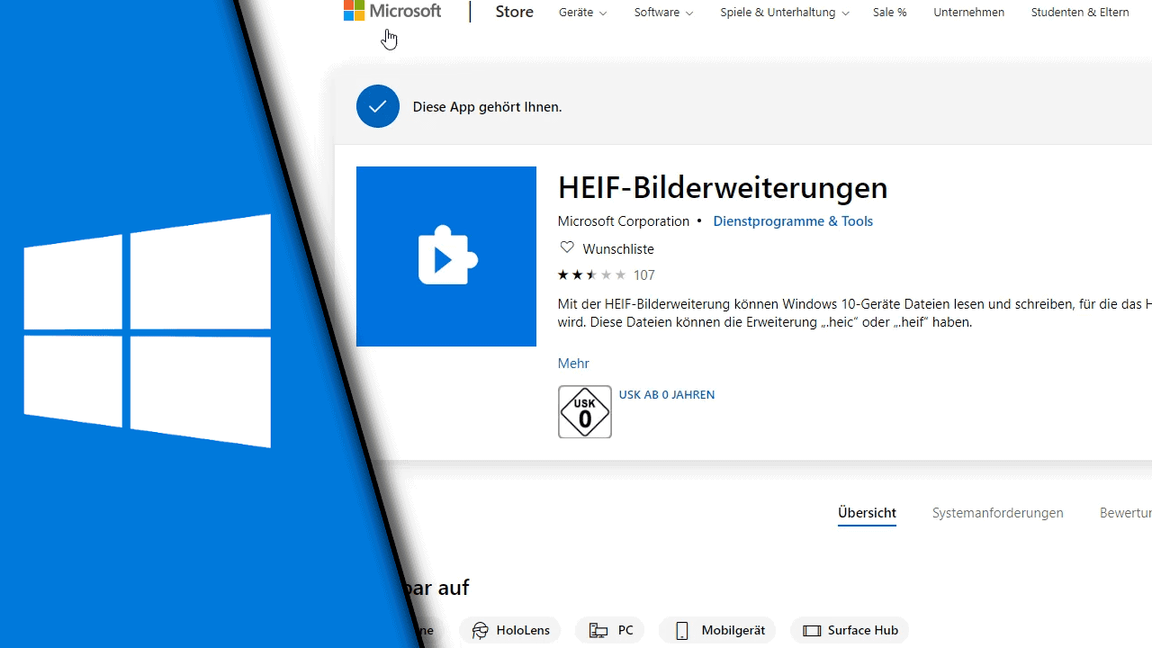 HEIC Datei öffnen in Windows HEIC Datei öffnen in Windows
