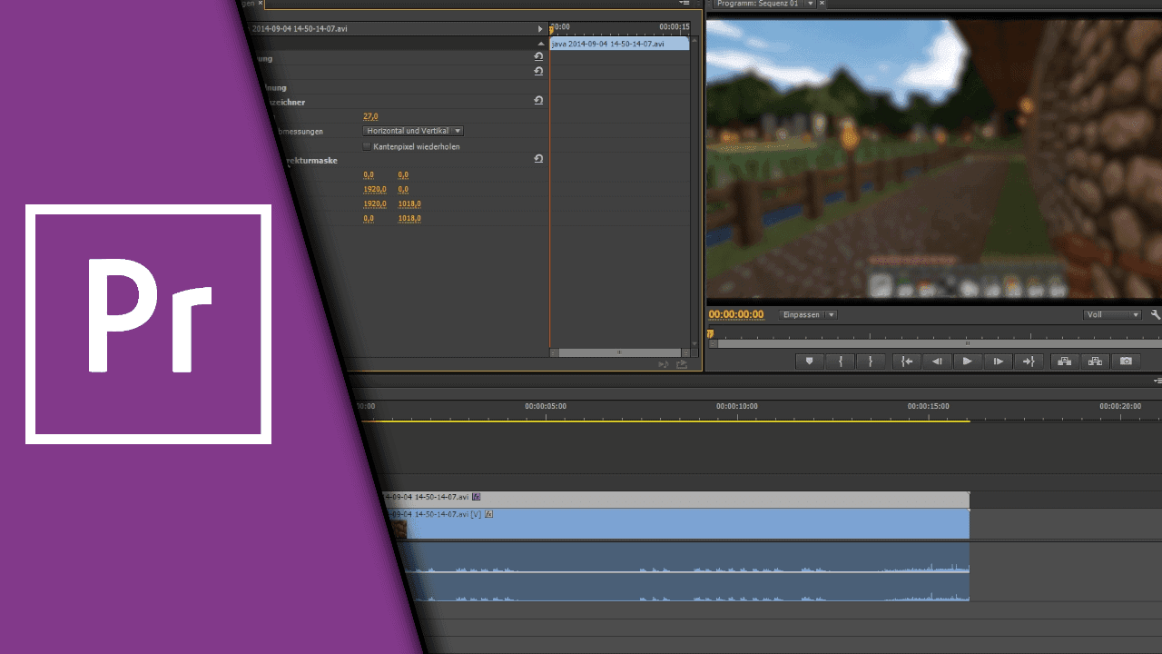 Adobe Premiere Unschärfe Effekt Adobe Premiere Unschärfe Effekt