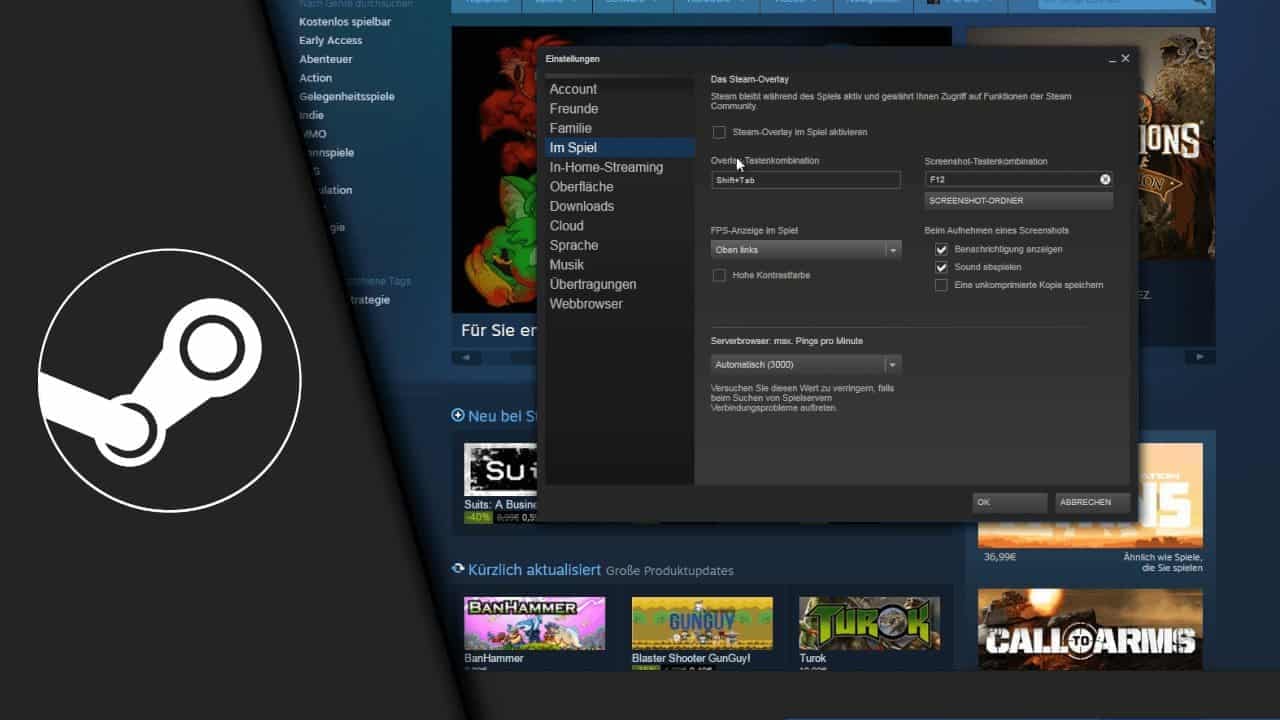 Steam FPS anzeigen
