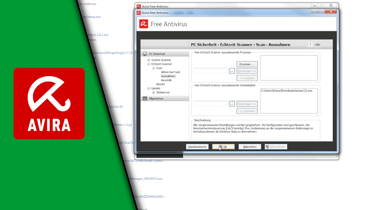 Avira Gesperrte Dateien öffnen Avira Gesperrte Dateien öffnen