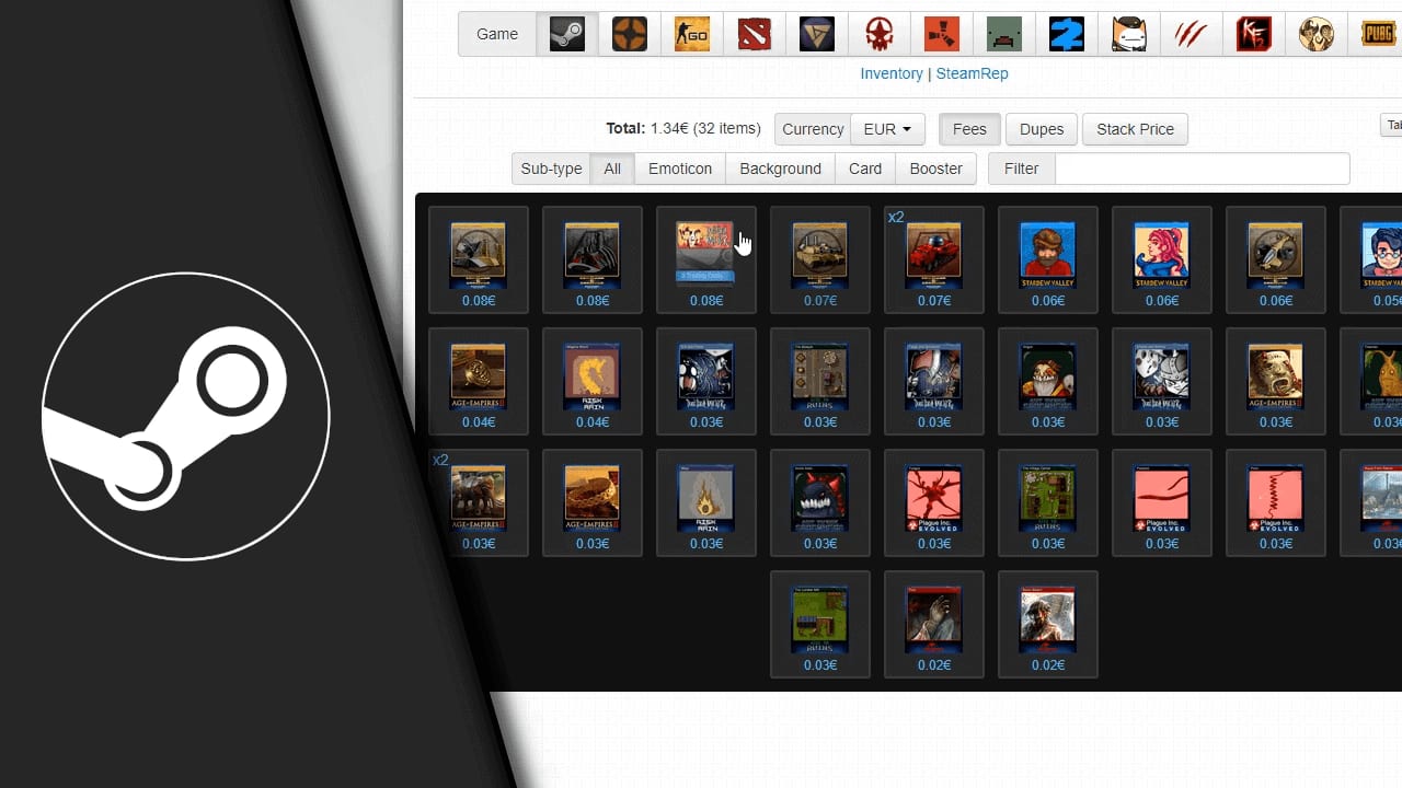 Steam Inventar Wert