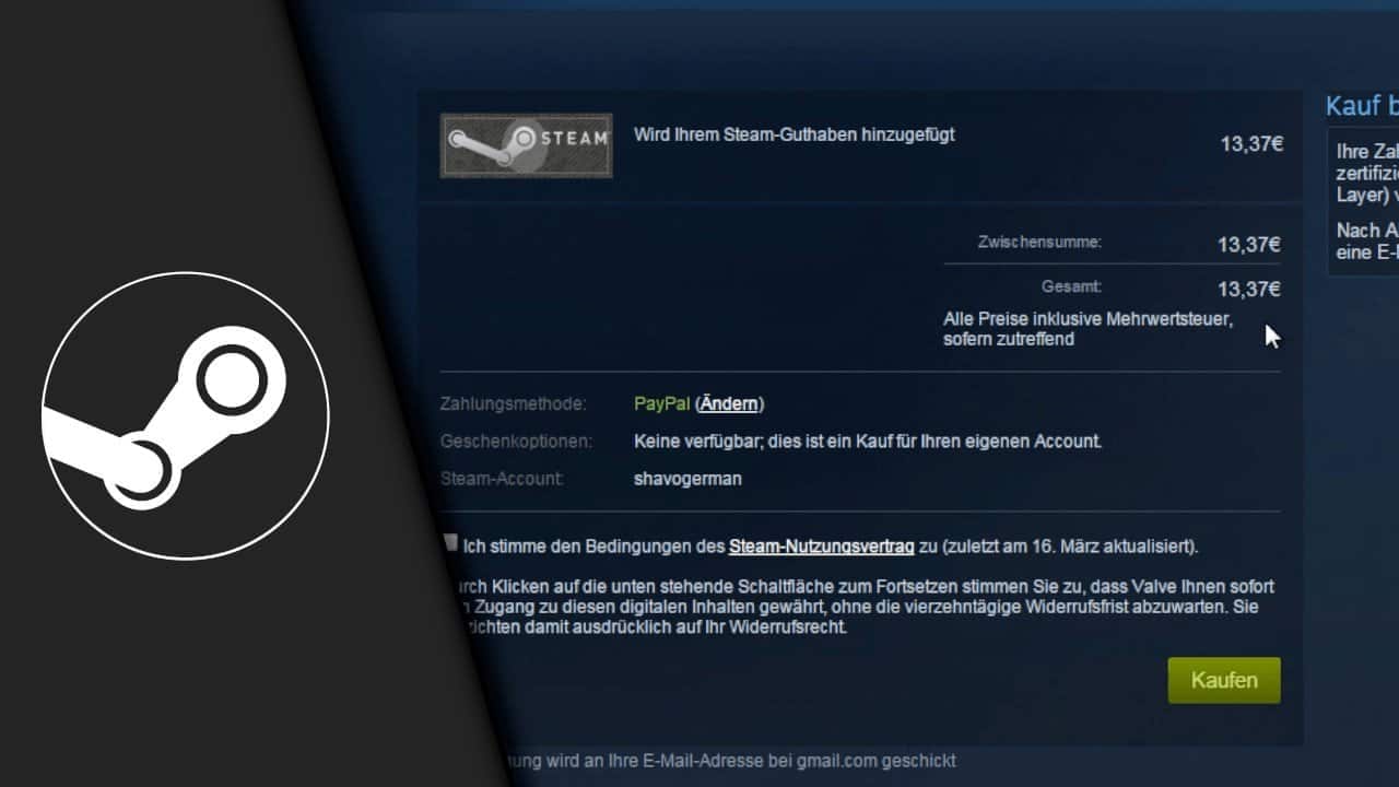 Steam unrunde Beträge Steam unrunde Beträge