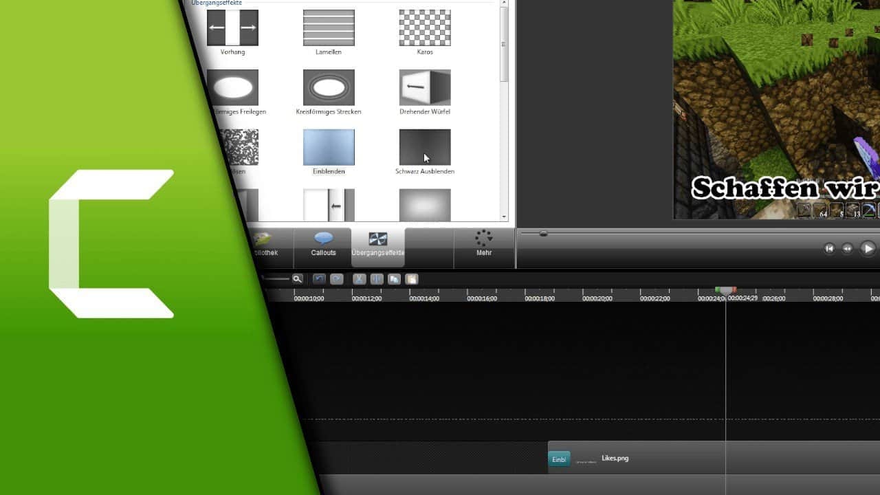 Camtasia Übergangseffekte