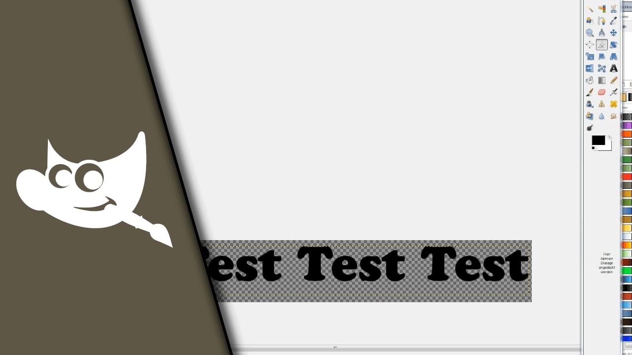 Gimp Text mit transparentem Hintergrund Gimp Text mit transparentem Hintergrund