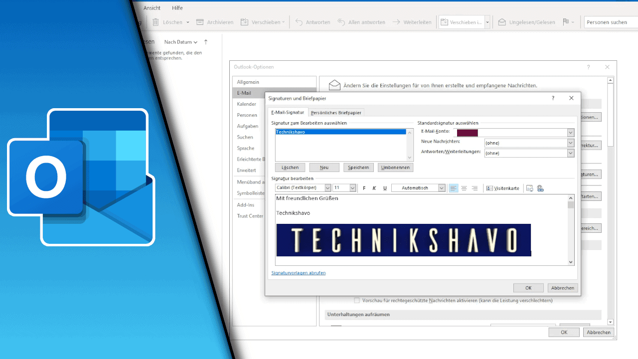 Outlook Signatur einrichten