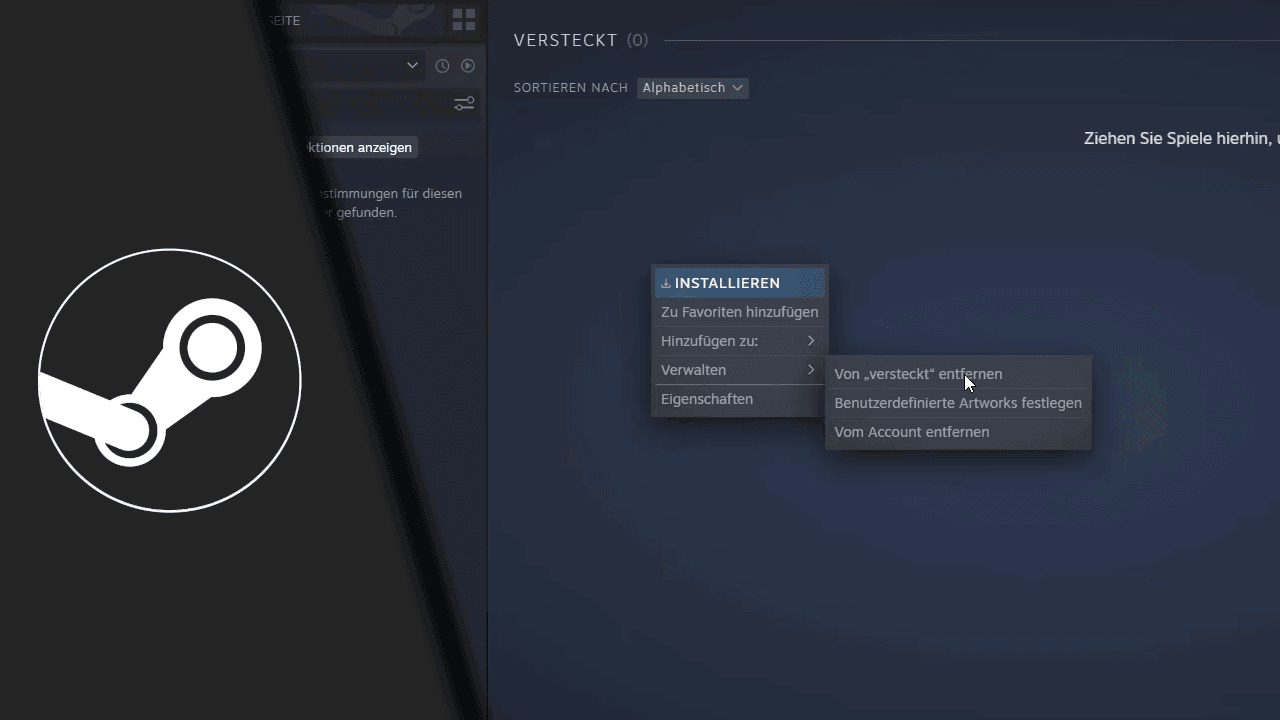 Steam versteckte Spiele anzeigen Steam versteckte Spiele anzeigen