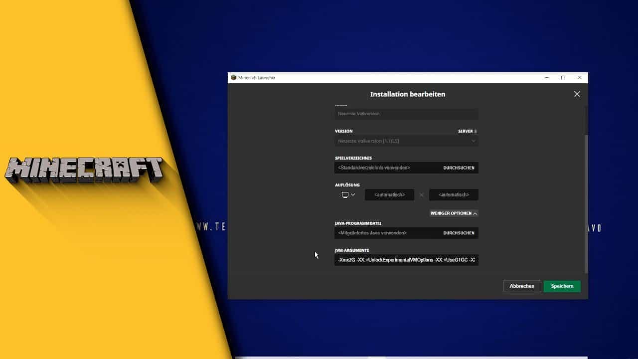 Minecraft mehr RAM zuweisen Minecraft mehr RAM zuweisen