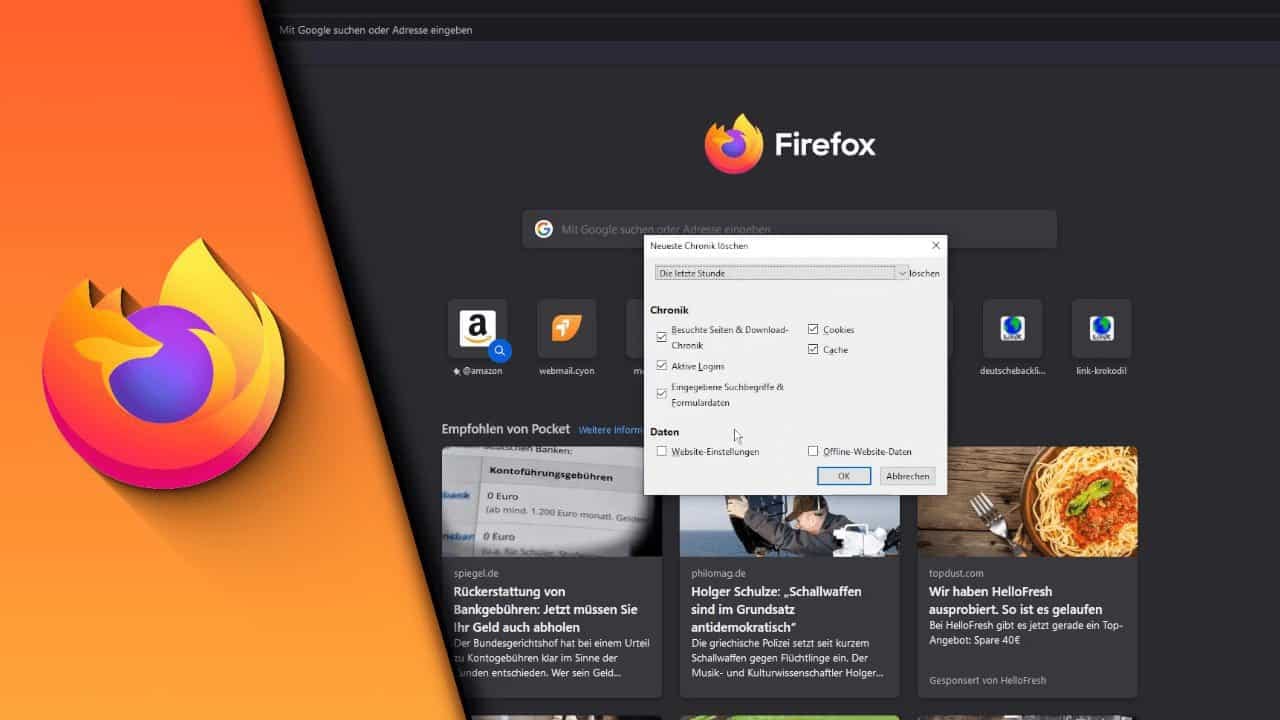 Firefox Verlauf löschen