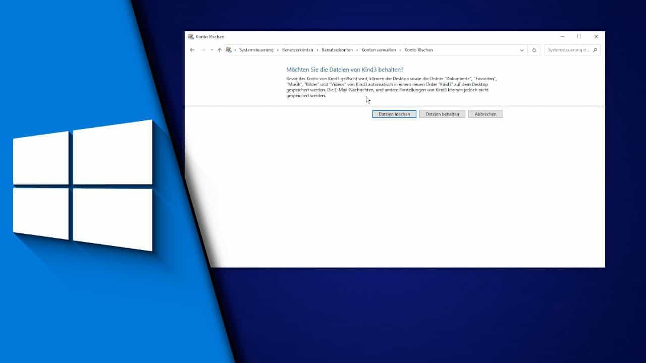 Windows 10 Benutzer löschen Windows 10 Benutzer löschen