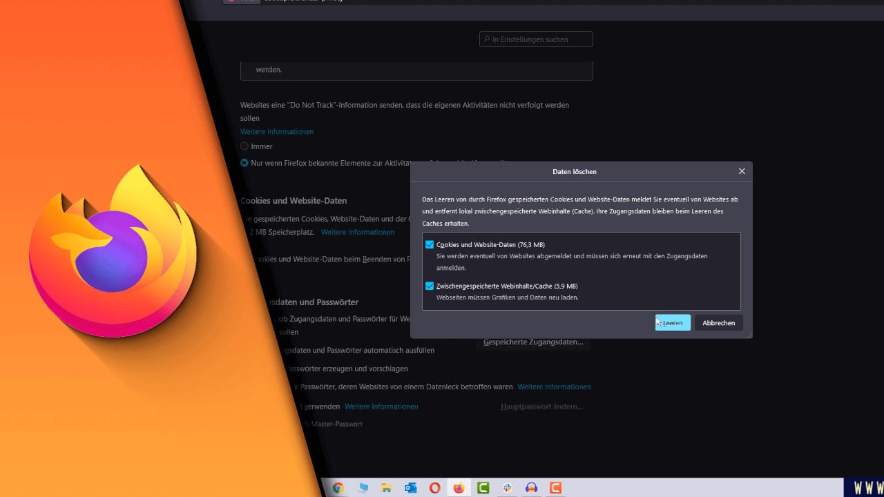 Firefox Cache leeren