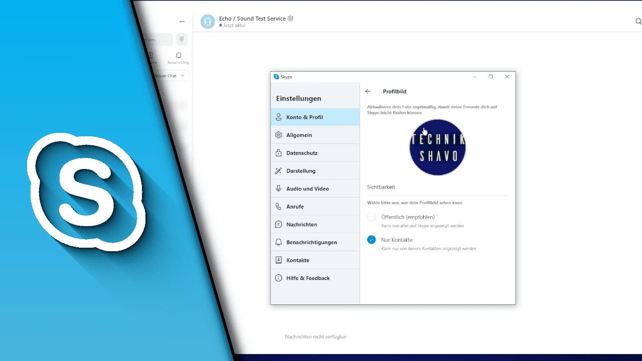 Skype Profilbild ändern