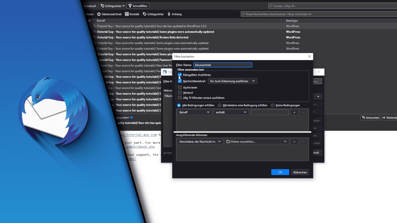 Thunderbird Abwesenheitsnotiz Thunderbird Abwesenheitsnotiz