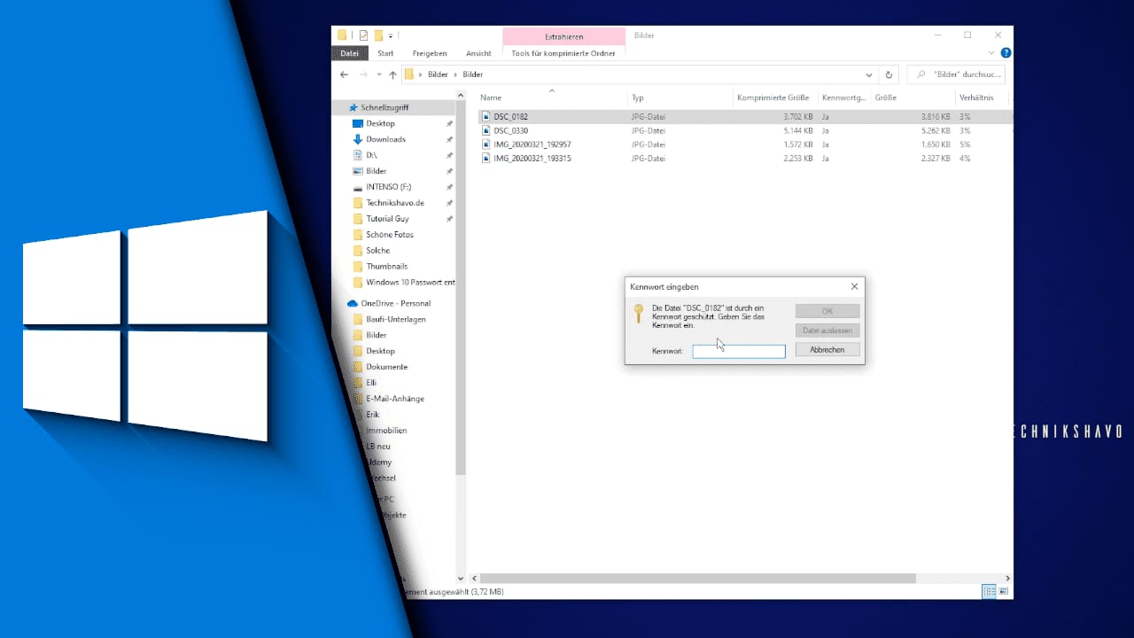 Windows 10 Ordner Passwort schützen Windows 10 Ordner Passwort schützen