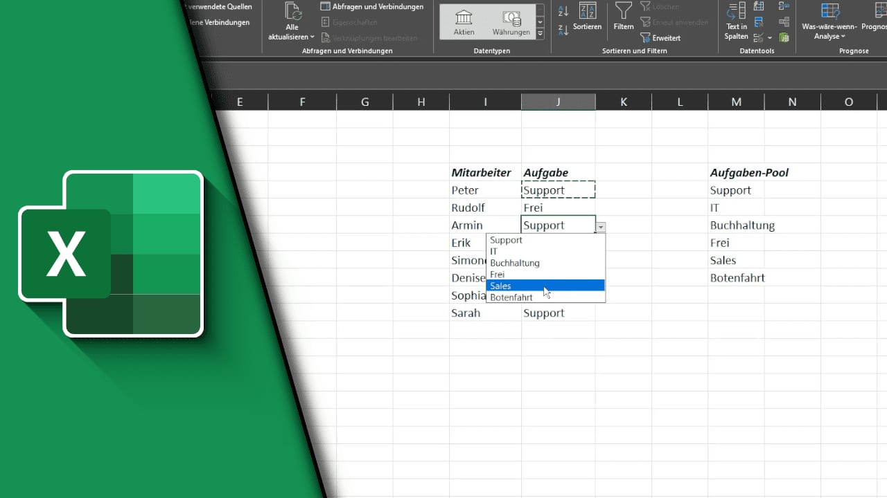Excel Dropdown erstellen Excel Dropdown erstellen