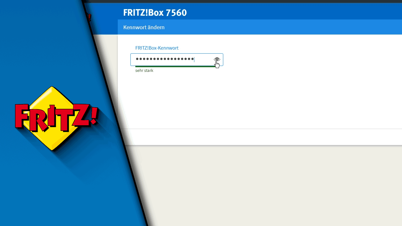FritzBox Passwort ändern FritzBox Passwort ändern