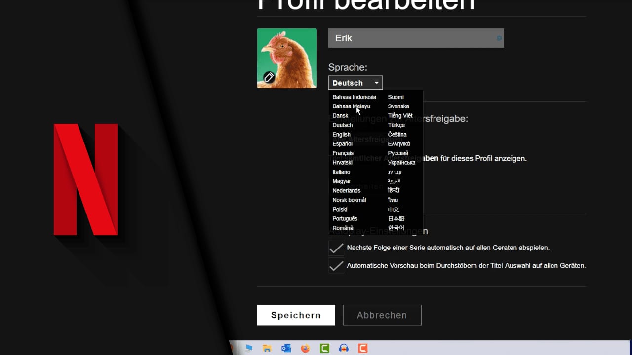Netflix Sprache ändern Netflix Sprache ändern