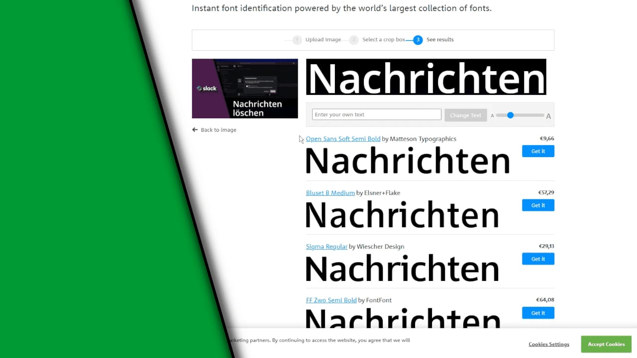 Schrift aus Bild erkennen