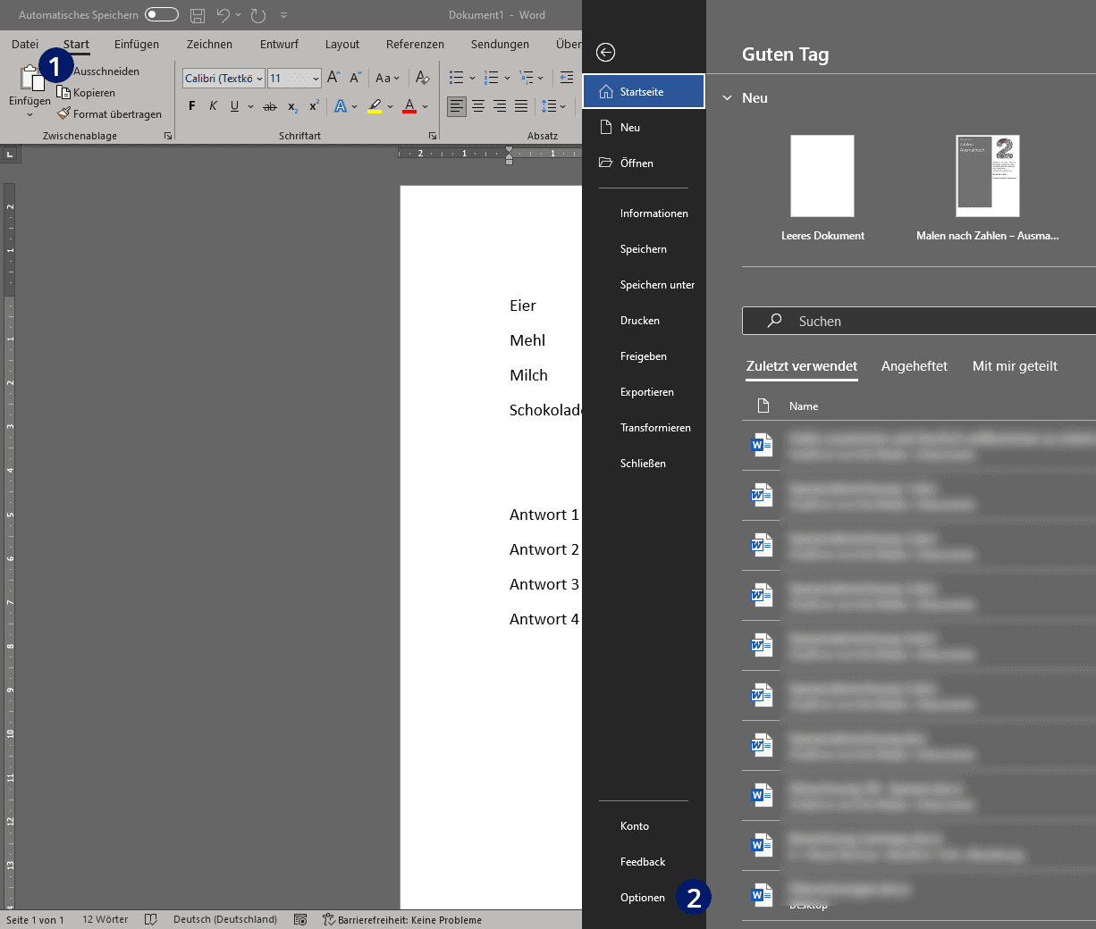 Checkbox Word Checkbox Word