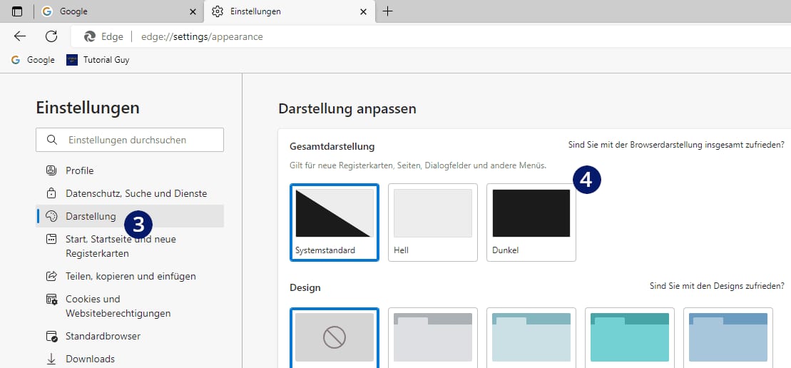 Dark Mode Edge