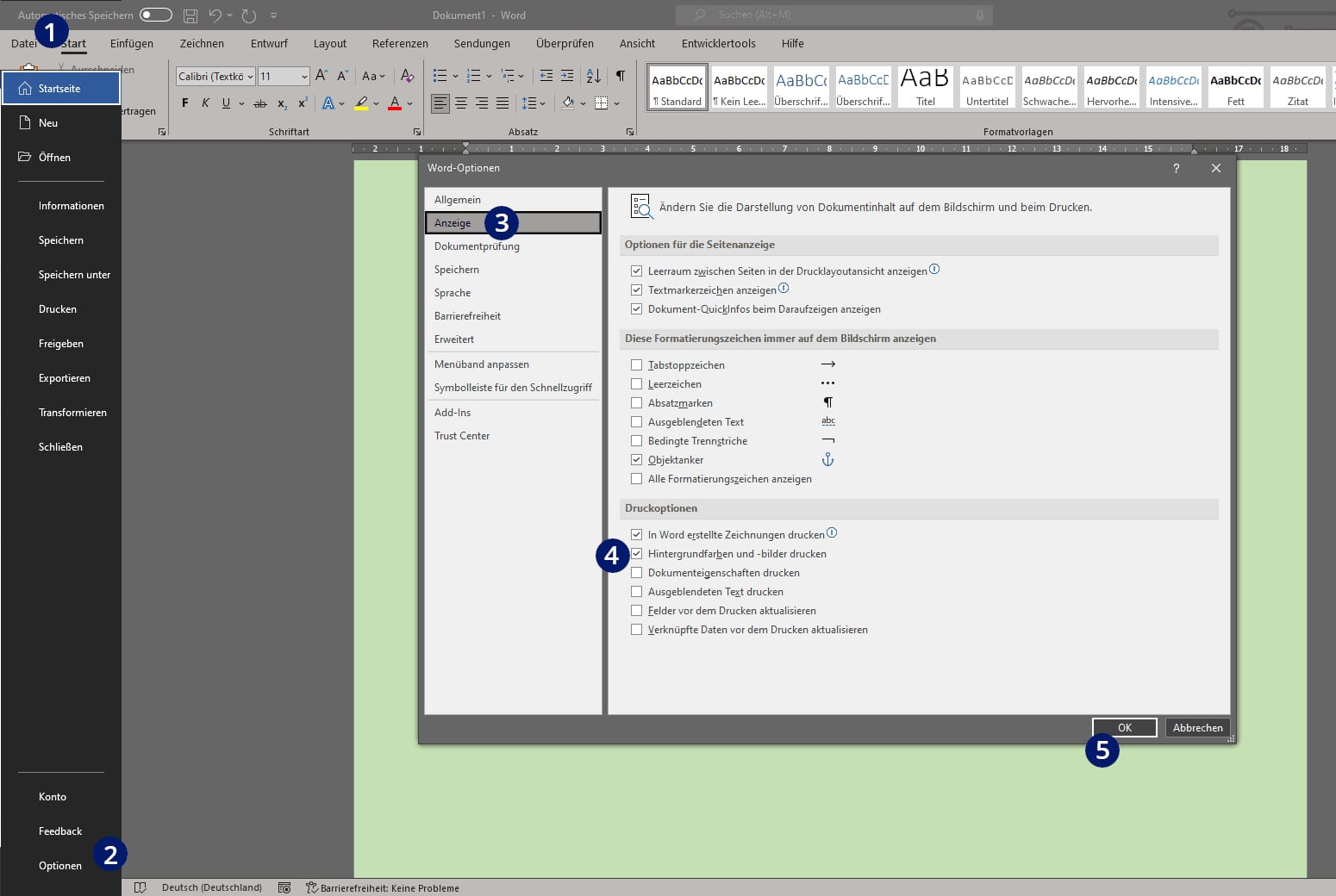 Word Hintergrundfarbe drucken Word Hintergrundfarbe drucken