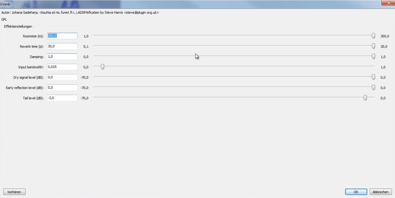 Audacity Geisterstimmen