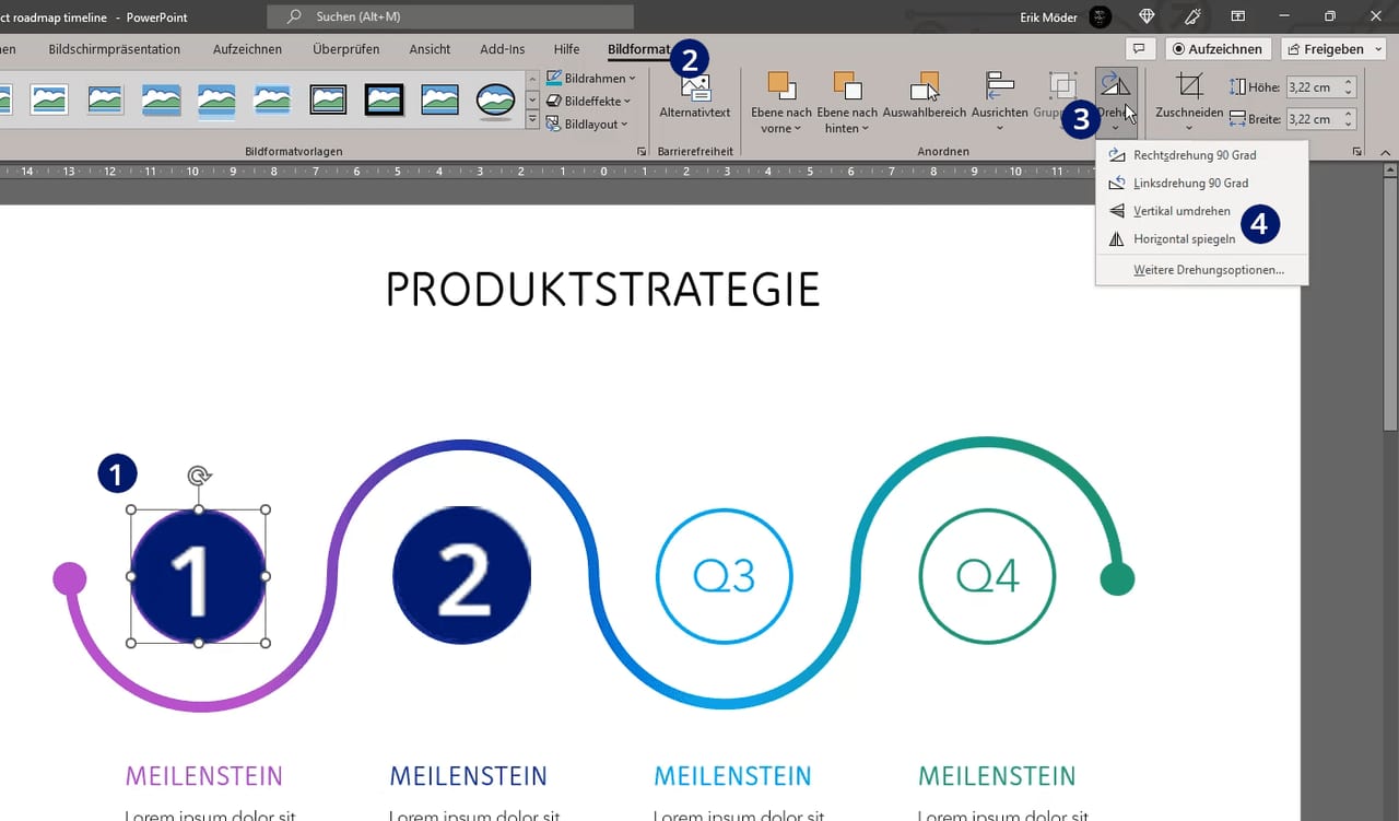 Bild spiegeln Powerpoint