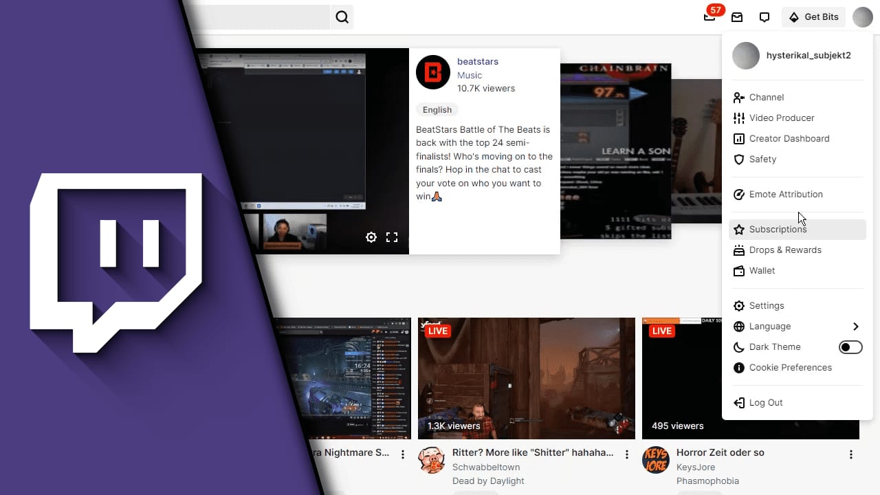 Twitch Sprache ändern Twitch Sprache ändern
