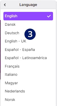 Twitch Sprache einstellen