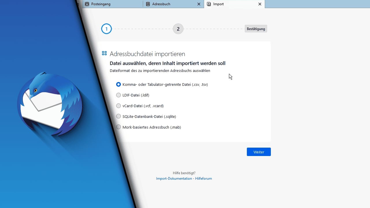 Thunderbird Adressbuch exportieren Thunderbird Adressbuch exportieren