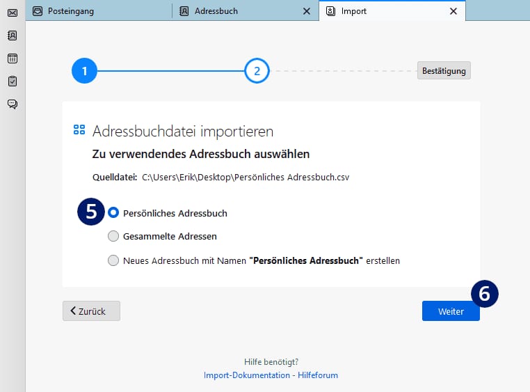 Thunderbird Kontakte aus Outlook importieren Thunderbird Kontakte aus Outlook importieren