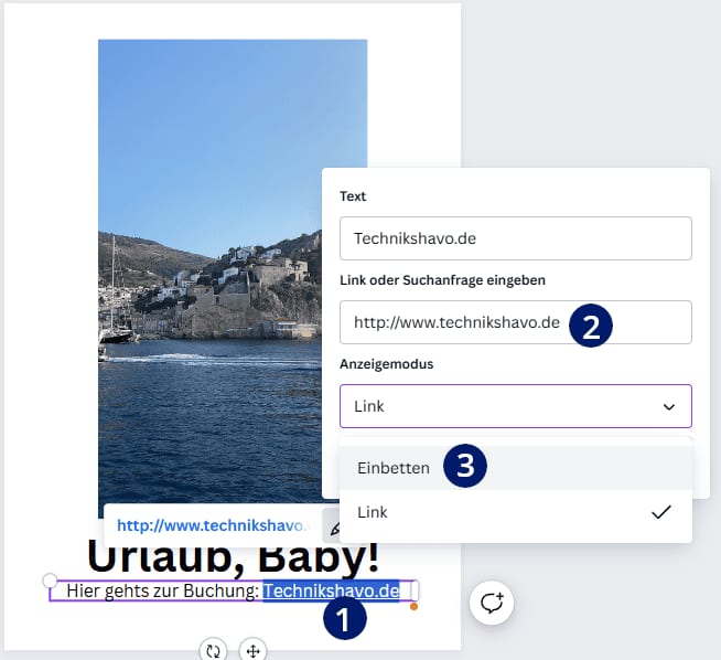 Canva Link einbetten Canva Link einbetten