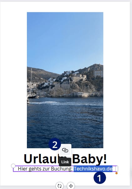 Canva Links einfügen Canva Links einfügen