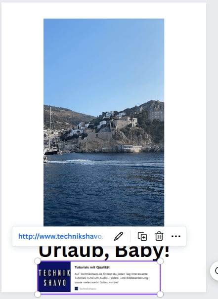 Link bei Canva einbetten Link bei Canva einbetten