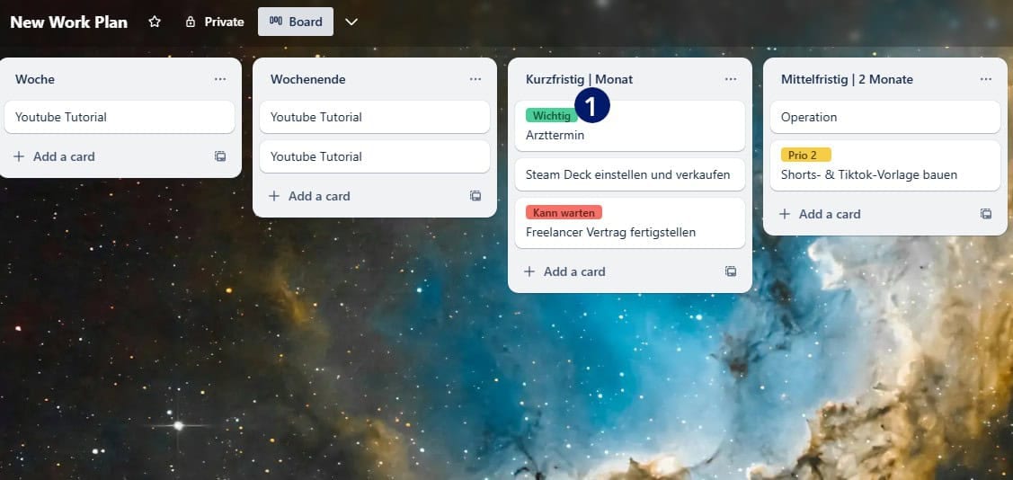 Trello Labels einblenden Trello Labels einblenden