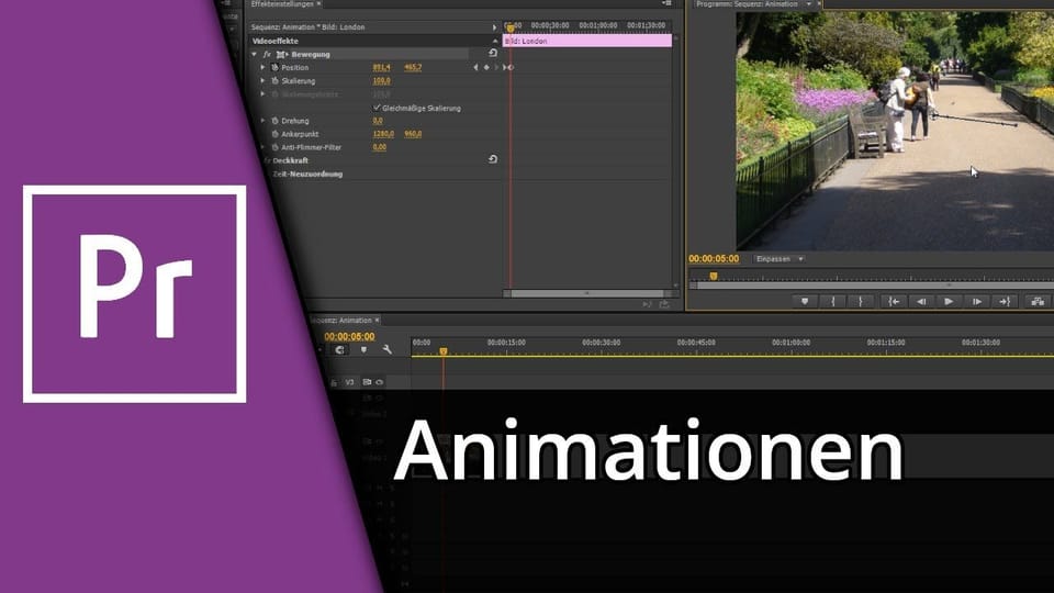 Adobe Premiere Animation Tutorial: Vorschaubild zum YouTube-Tutorial von TechnikShavo
