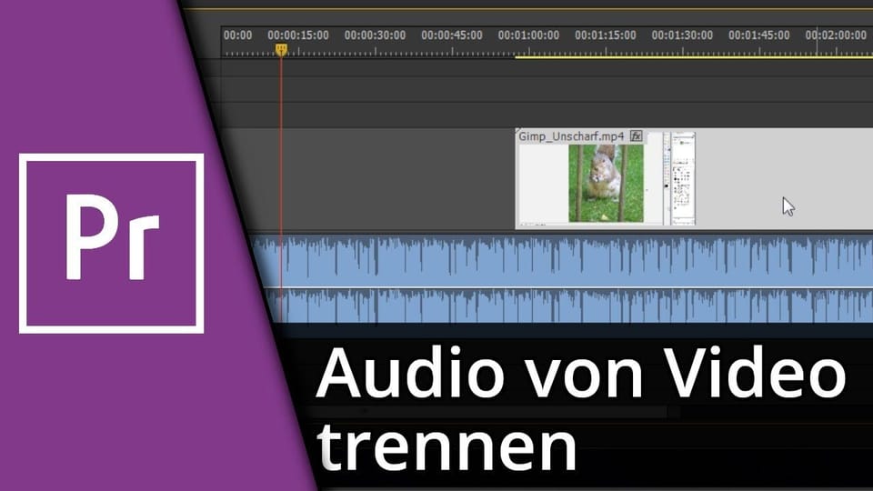 Adobe Premiere Audio von Video trennen | Tutorial: Vorschaubild zum YouTube-Tutorial von TechnikShavo