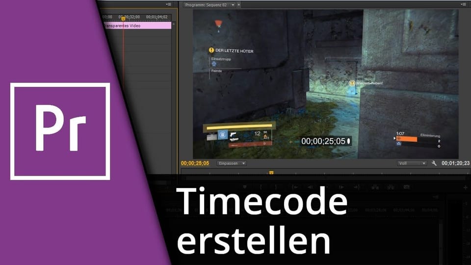 Adobe Premiere Pro Timecode / Stoppuhr | Tutorial: Vorschaubild zum YouTube-Tutorial von TechnikShavo