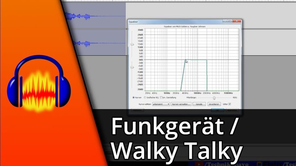 Audacity Funkgerät Effekt / Walky Talky | Tutorial: Vorschaubild zum YouTube-Tutorial von TechnikShavo