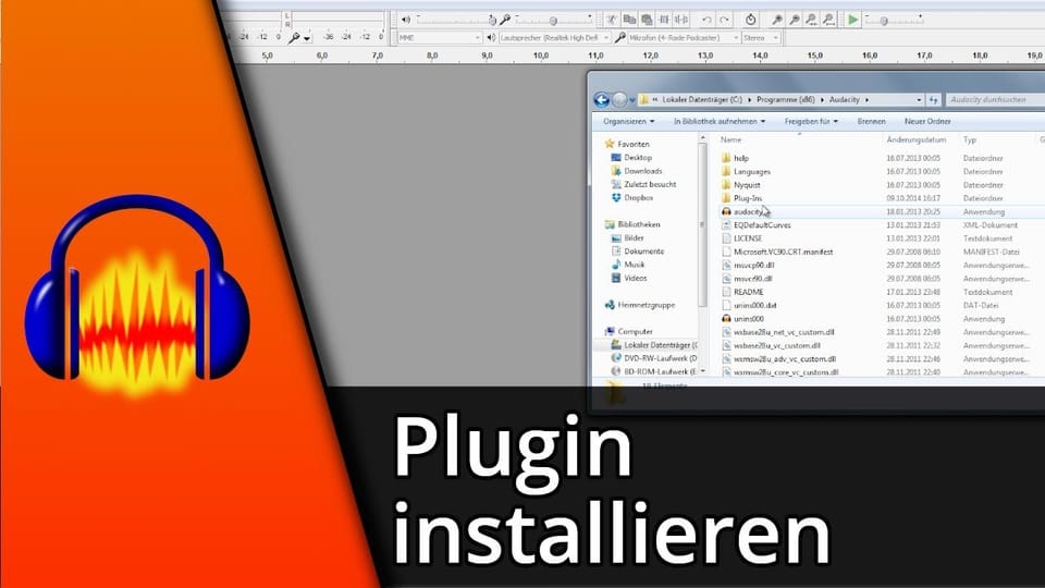 Audacity Plugin installieren | Tutorial: Vorschaubild zum YouTube-Tutorial von TechnikShavo