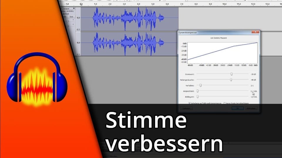 Audacity Stimme verbessern / Stimme bearbeiten | Tutorial: Vorschaubild zum YouTube-Tutorial von TechnikShavo