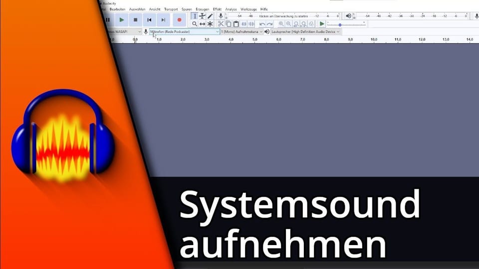 Audacity Systemsound aufnehmen | Tutorial: Vorschaubild zum YouTube-Tutorial von TechnikShavo