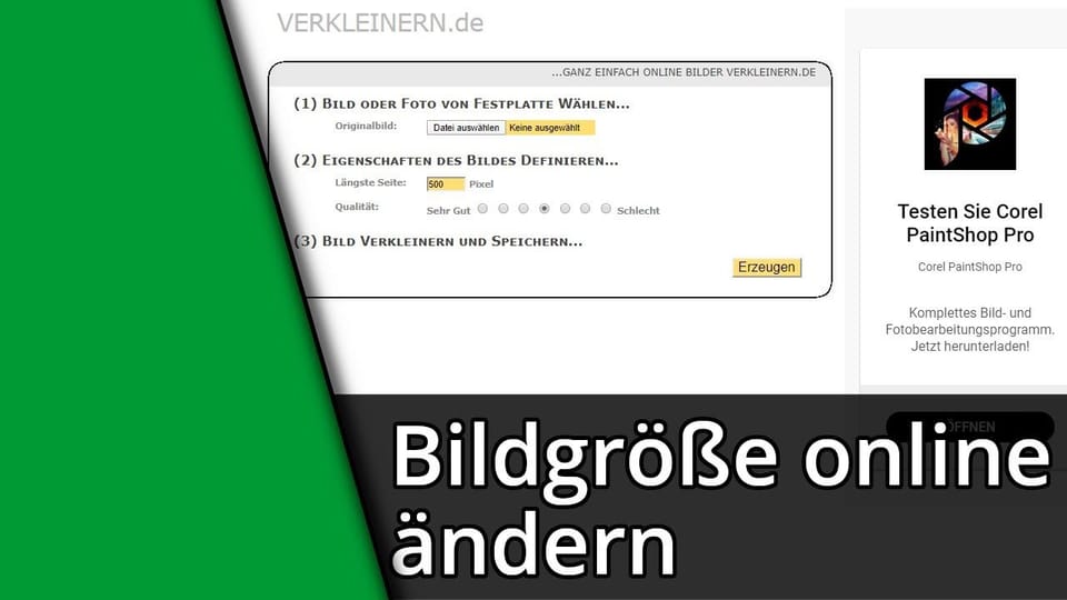 Bildgröße ändern online / Bilder skalieren online | Tutorial: Vorschaubild zum YouTube-Tutorial von TechnikShavo