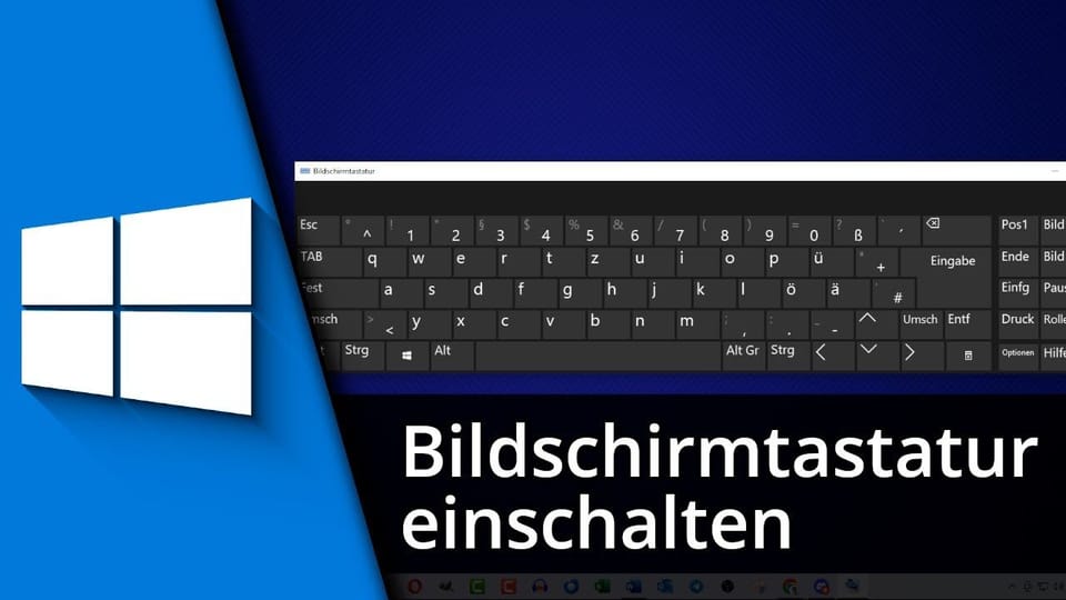 Bildschirmtastatur aktivieren: Vorschaubild zum YouTube-Tutorial von TechnikShavo